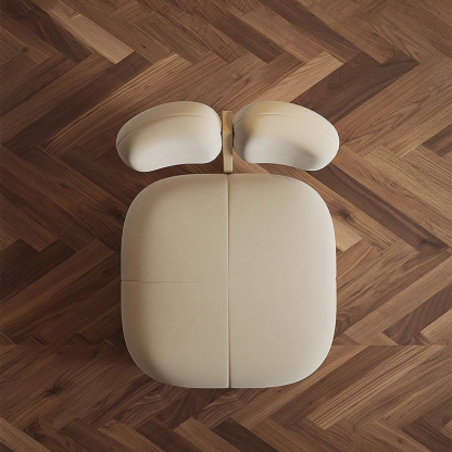 ベルベット調デザインパーソナルチェア