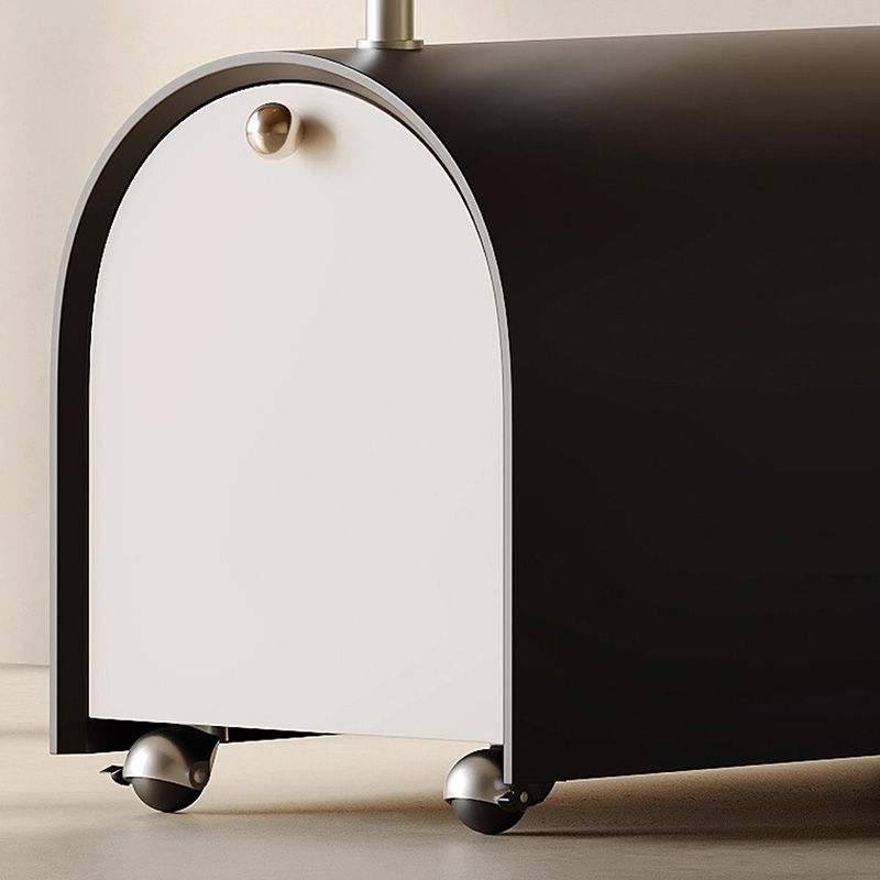 収納付きモダンハンガーラック