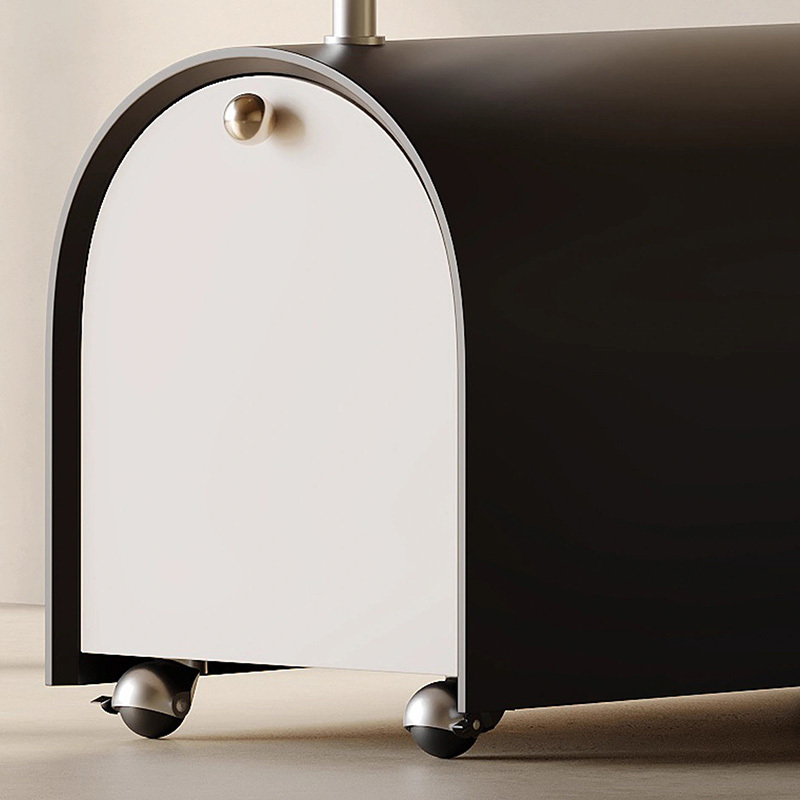 収納付きモダンハンガーラック