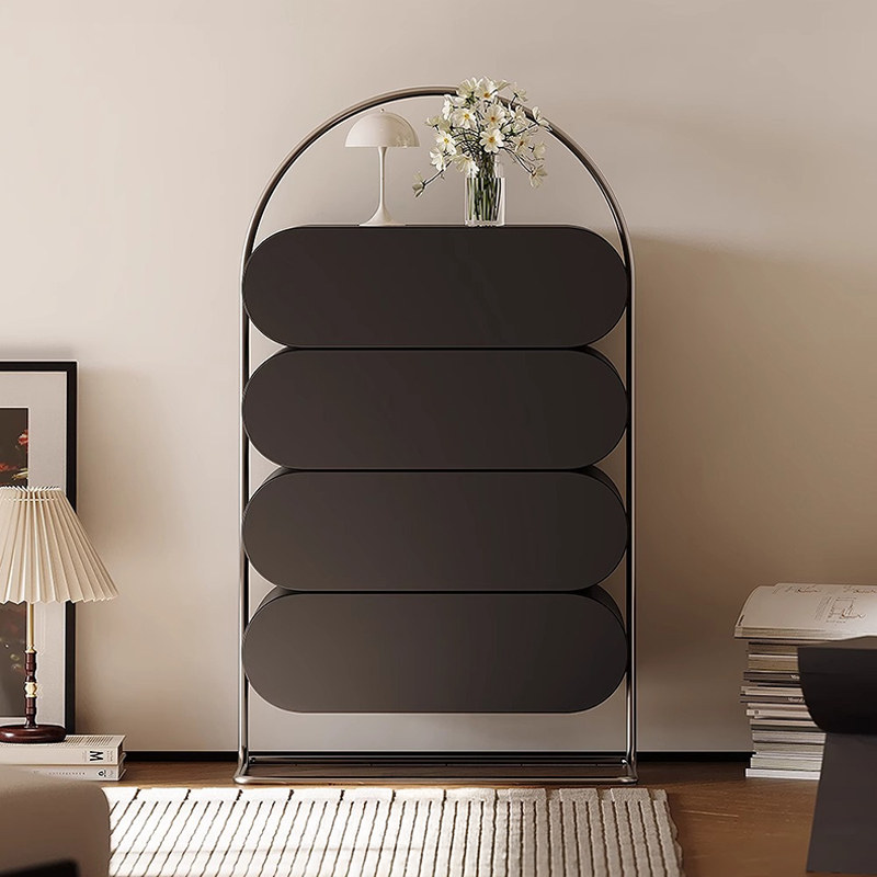 フレンチモダンブラックキャビネット