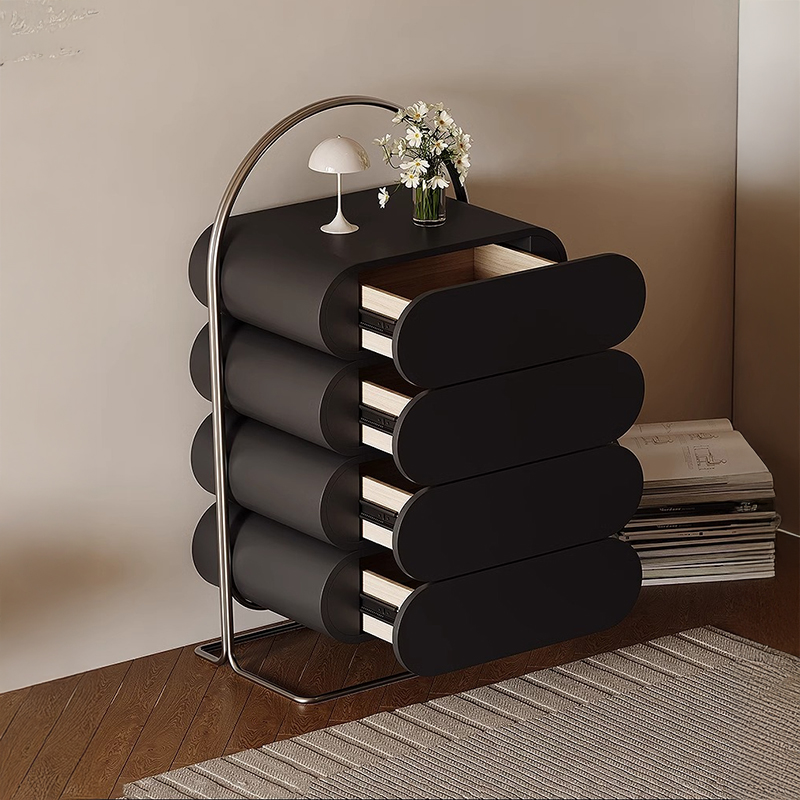 フレンチモダンブラックキャビネット