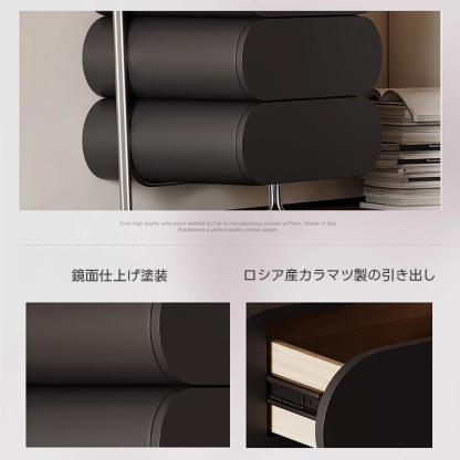 フレンチモダンブラックキャビネット