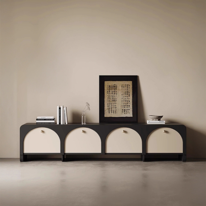 フレンチモダンモノトーンテレビボード