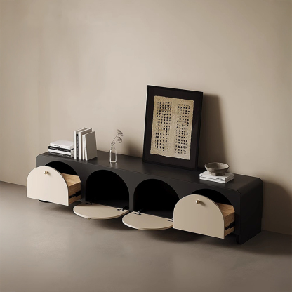 フレンチモダンモノトーンテレビボード