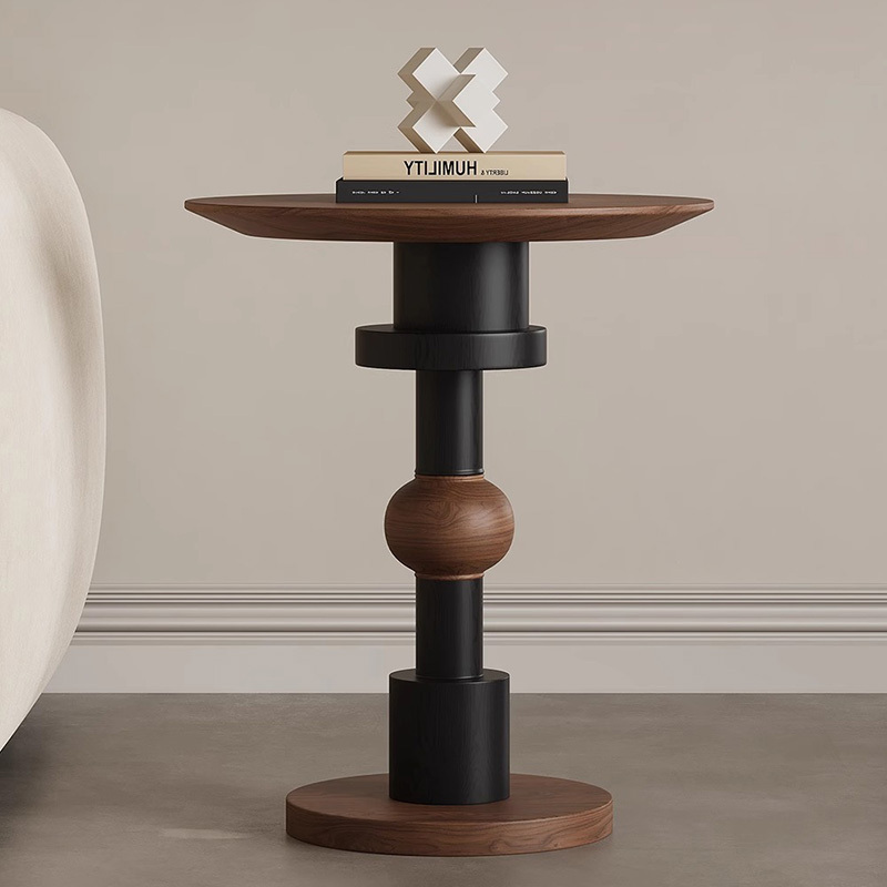 木目調デザインサイドテーブル