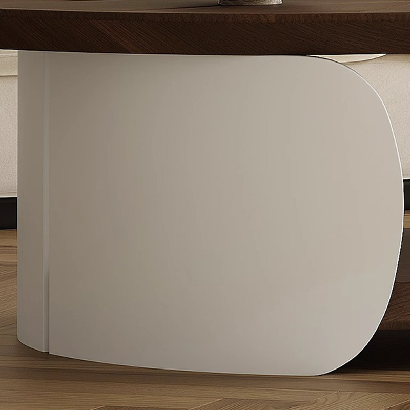 木目調リーフモチーフセンターテーブル