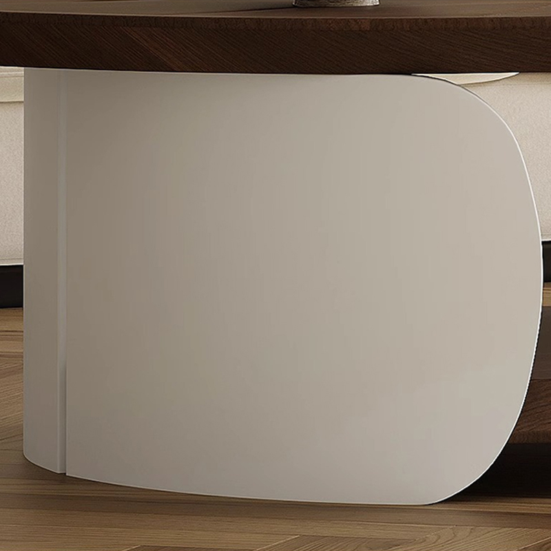 木目調リーフモチーフセンターテーブル