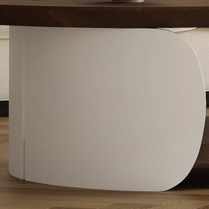 木目調リーフモチーフセンターテーブル