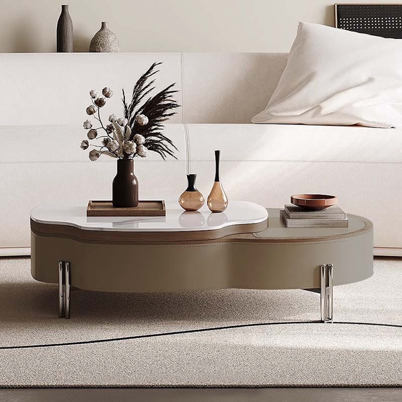 ☆び☆美品 ローテーブル おしゃれ インテリア 完成品 大理石調 デザインローテーブル 長方形/おしゃれなデザインの大理石調リビング