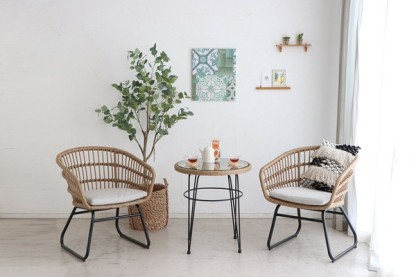 【送料込み・直送可】リゾネア　カフェテーブル
