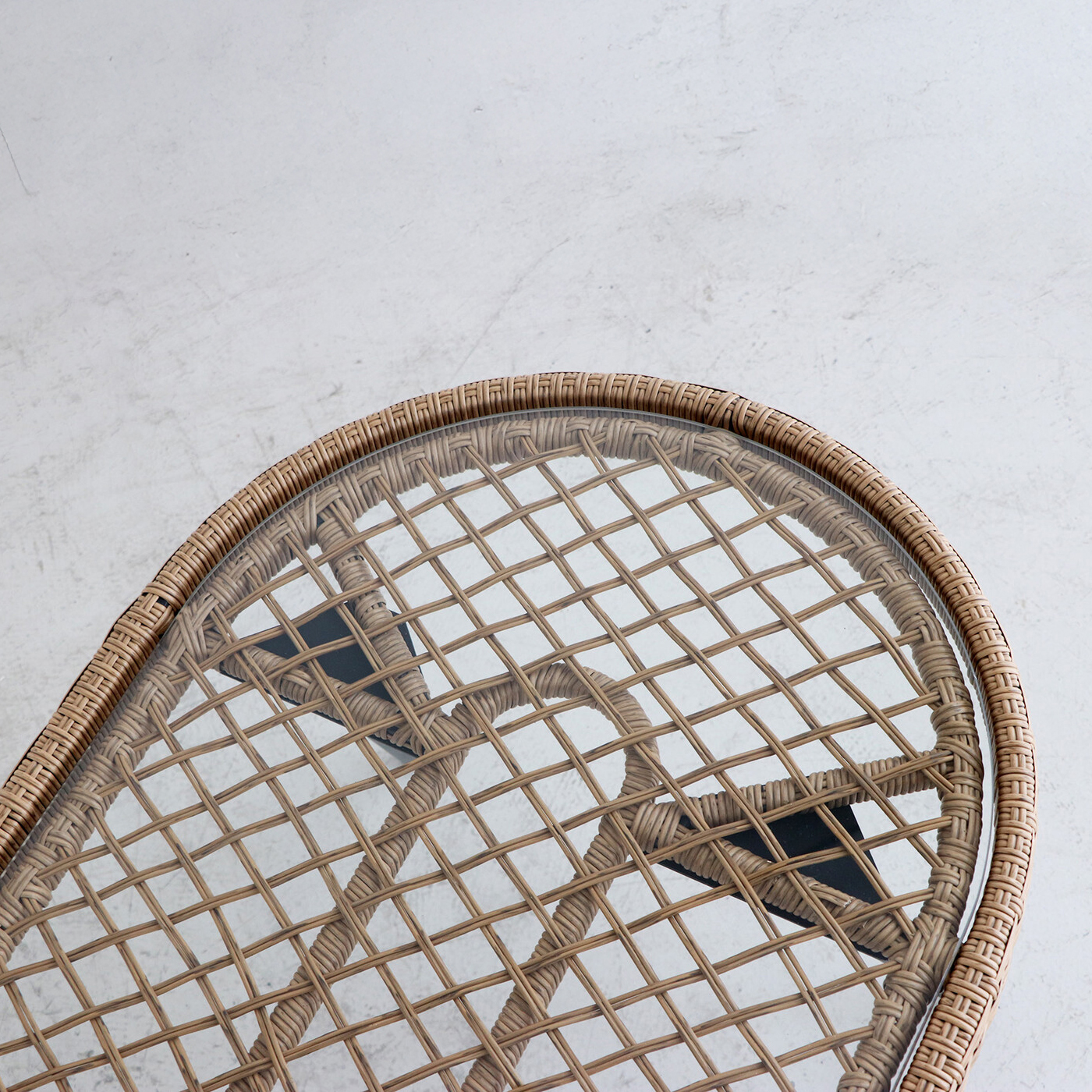 アジアンガラスリビングテーブル