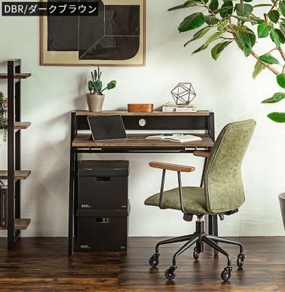 木柄スチール脚スタイリッシュデザインデスク