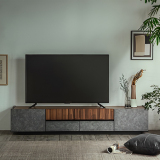 ラグジュアリーモルタル調テレビボード | モルタル調の高級デザイン 大