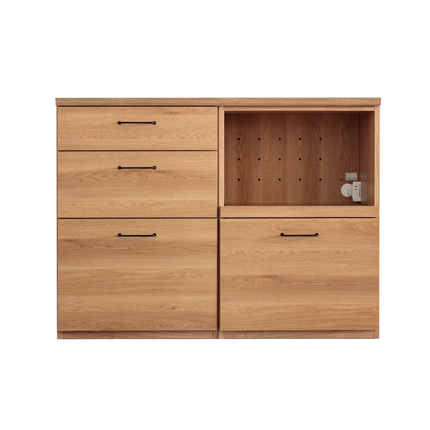 北欧風木目調キッチンカウンター