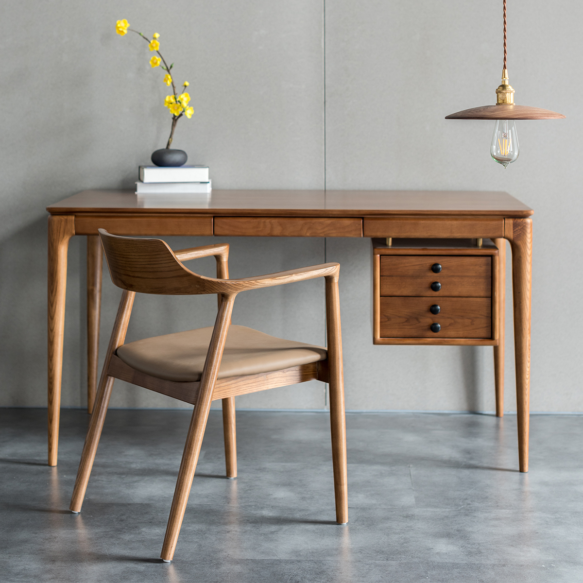 カントリーデザインナチュラルアームチェア