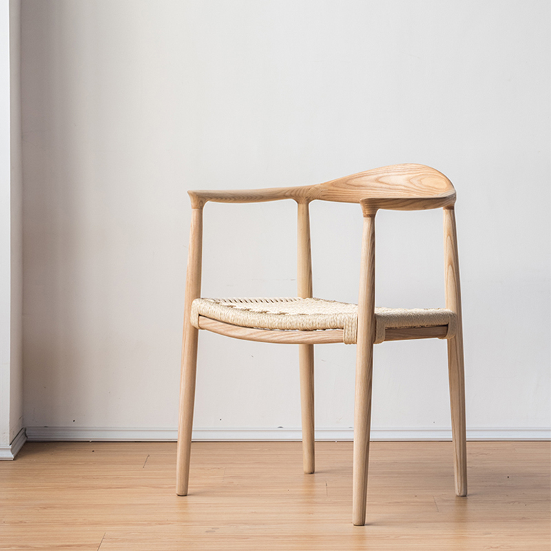 ホワイトアッシュ材 シンプルデザインチェア