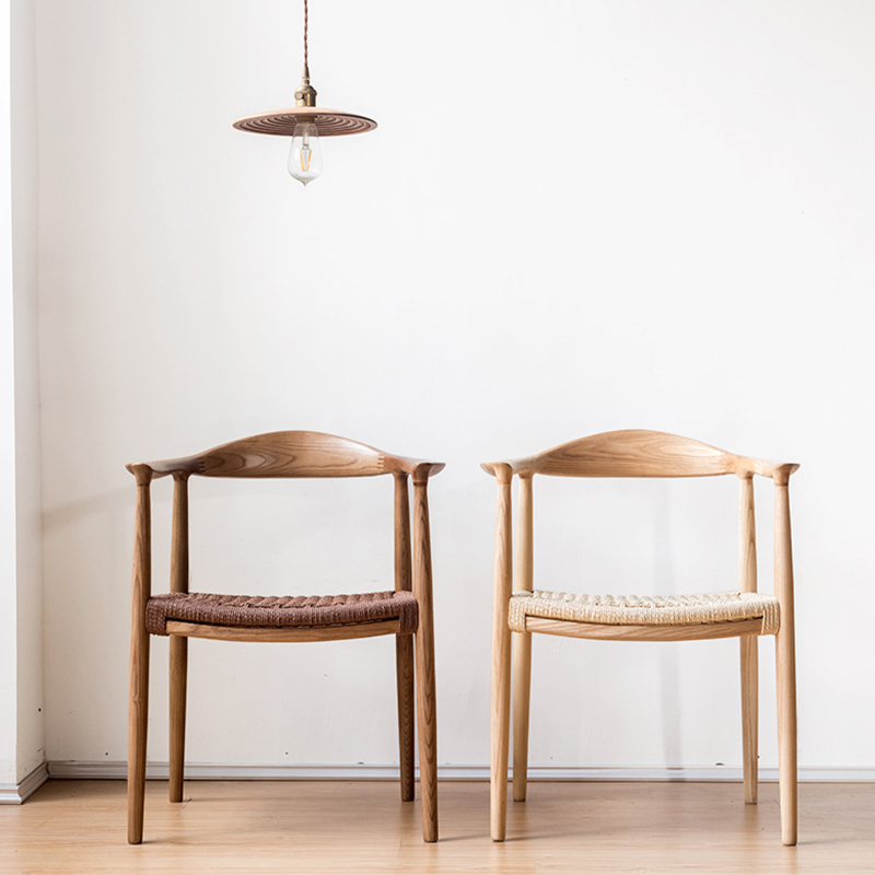 ホワイトアッシュ材 シンプルデザインチェア