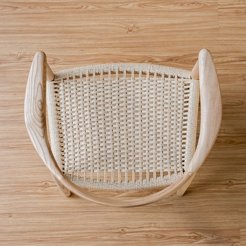 ホワイトアッシュ材 シンプルデザインチェア