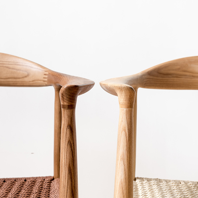 ホワイトアッシュ材 シンプルデザインチェア