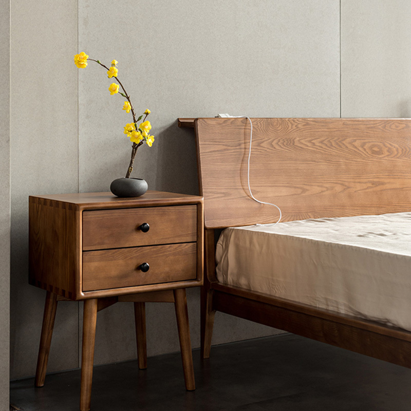 ホワイトアッシュ材 ウッドラインナイトキャビネット