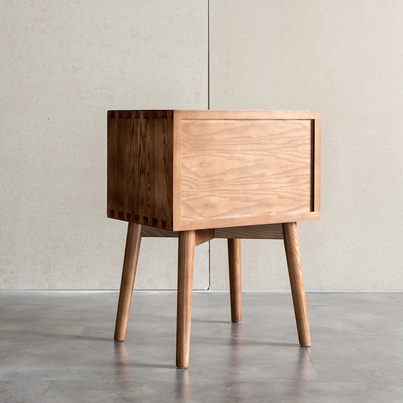 ホワイトアッシュ材 ウッドラインナイトキャビネット