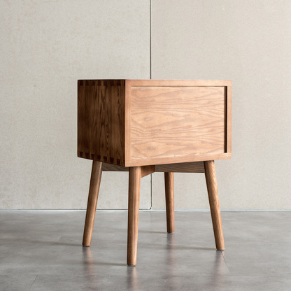 ホワイトアッシュ材 ウッドラインナイトキャビネット