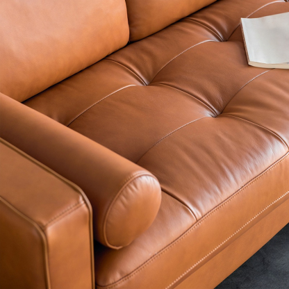 ヴィンテージデザイントップグレインレザーソファ – CAGUUU