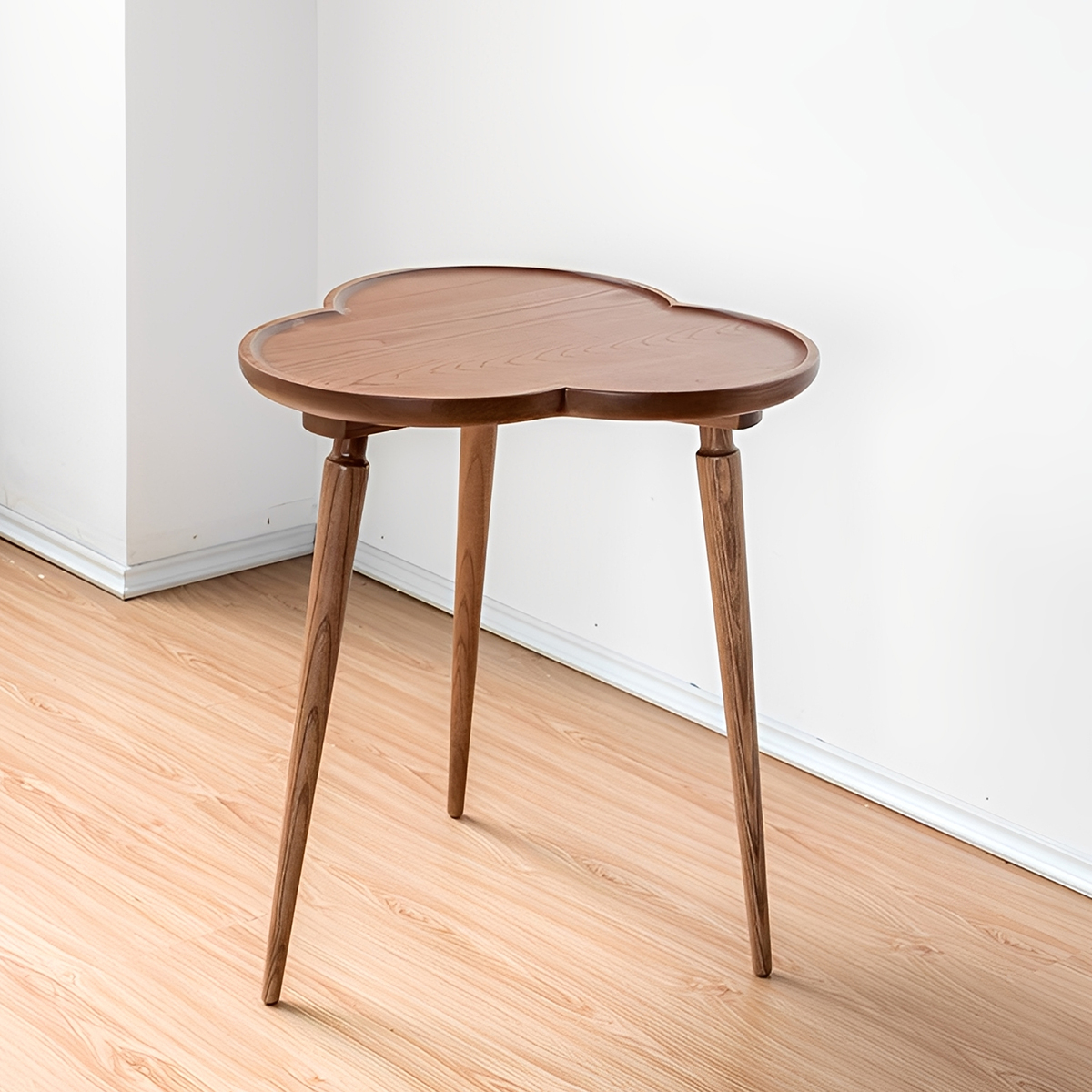 サイドテーブル　希少高級木材ローズウッド　引き出し　丸テーブル Rosewood round dining table / ローズウッド ラウンド