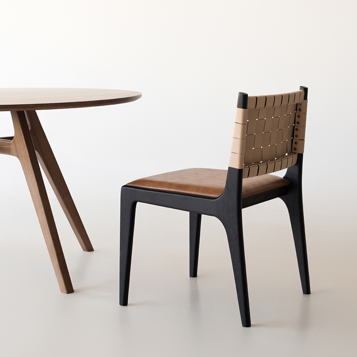 モダン編み込み背もたれダイニングチェア – CAGUUU