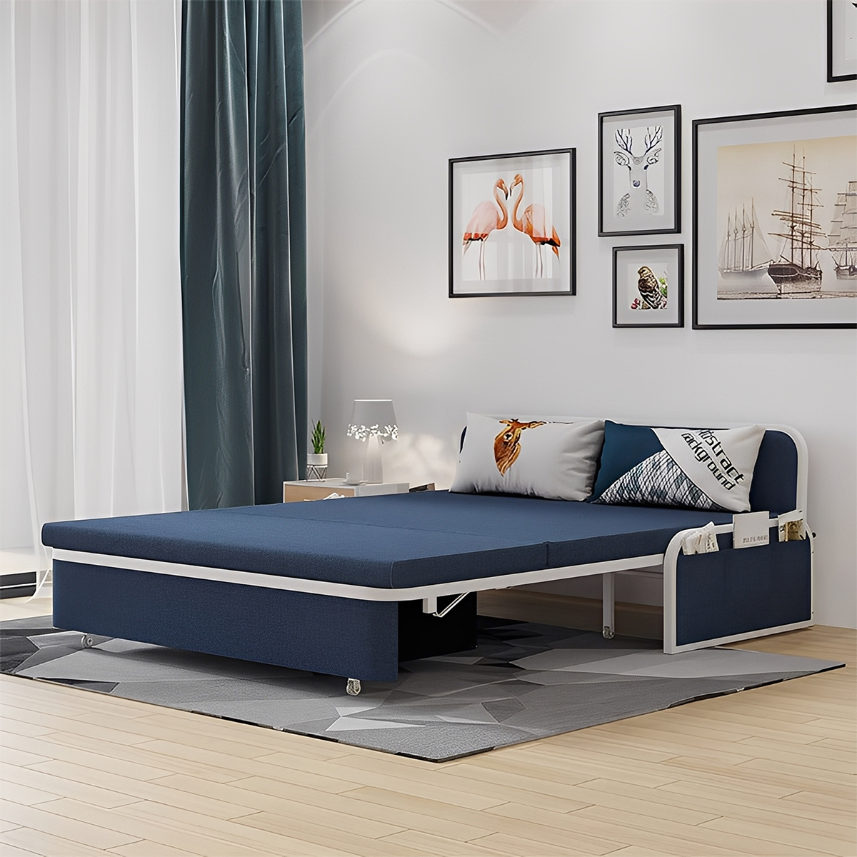 リクライニングストレージソファベッド