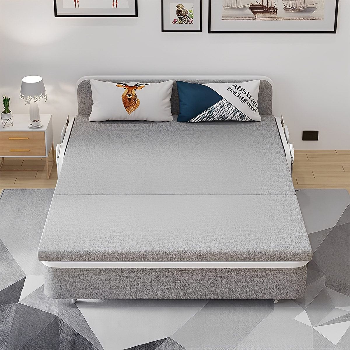 リクライニングストレージソファベッド