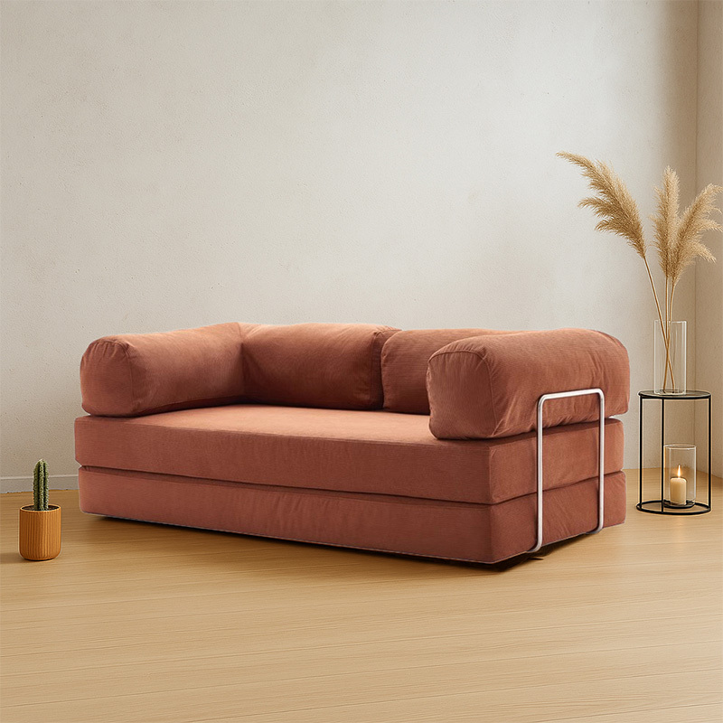 レトロモダンソファベッド｜20色以上から選べるコーデュロイ2WAY【カスタマイズ可】