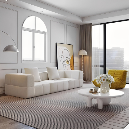 モジュール式リビングソファ【カスタマイズ可】