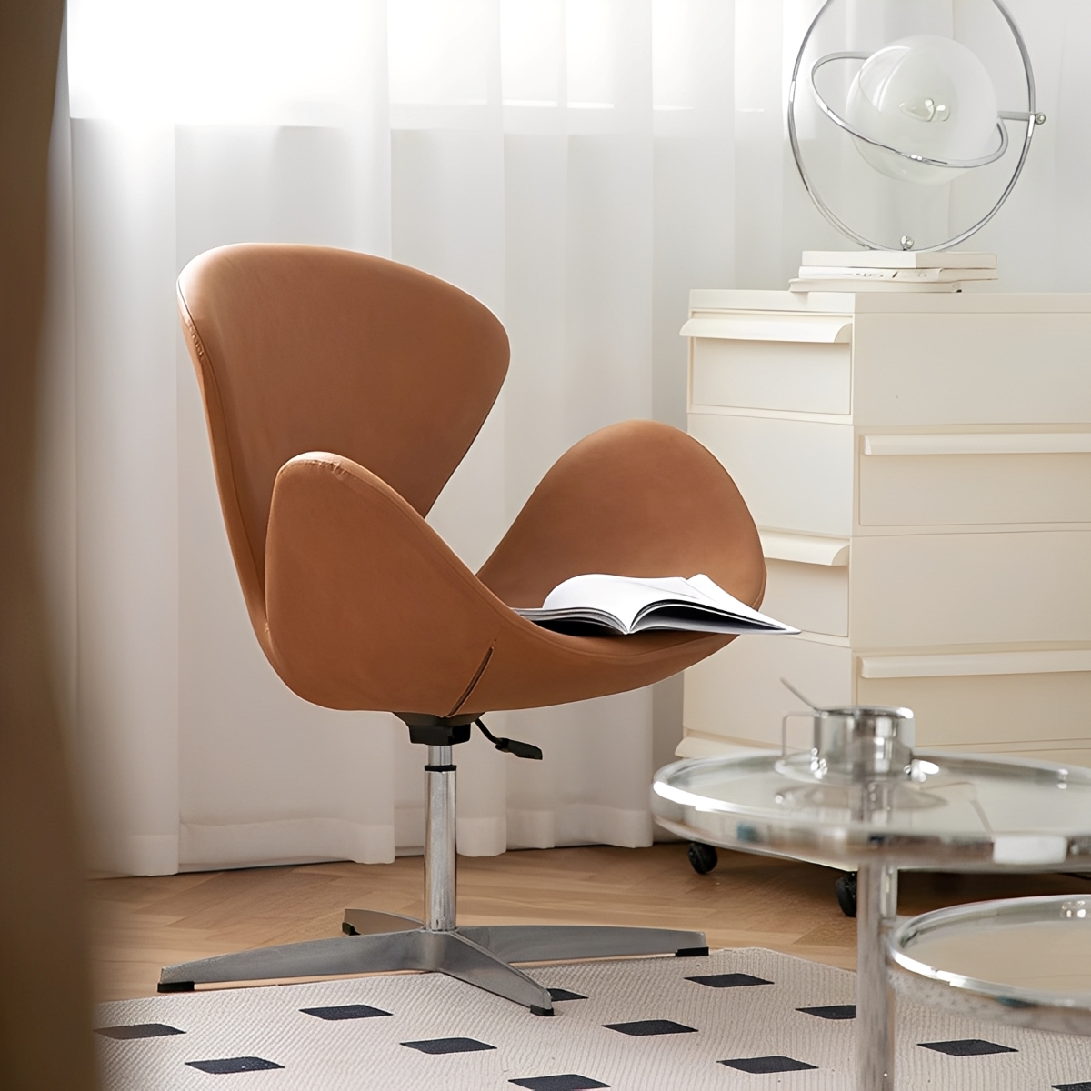 北欧風ラウンジチェア | 高級感と快適性を備えた洗練デザイン – CAGUUU