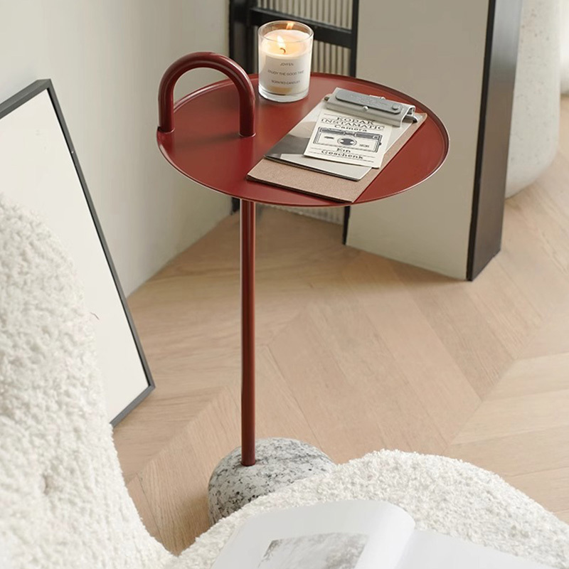 花崗岩ベースラウンドサイドテーブル