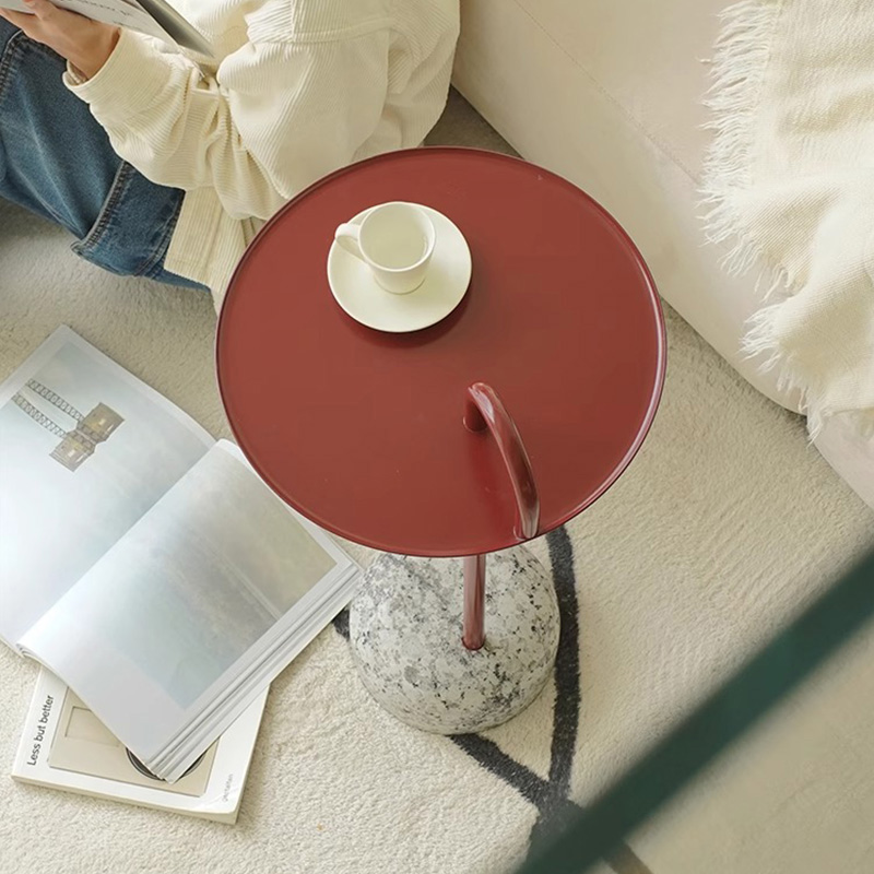 花崗岩ベースラウンドサイドテーブル