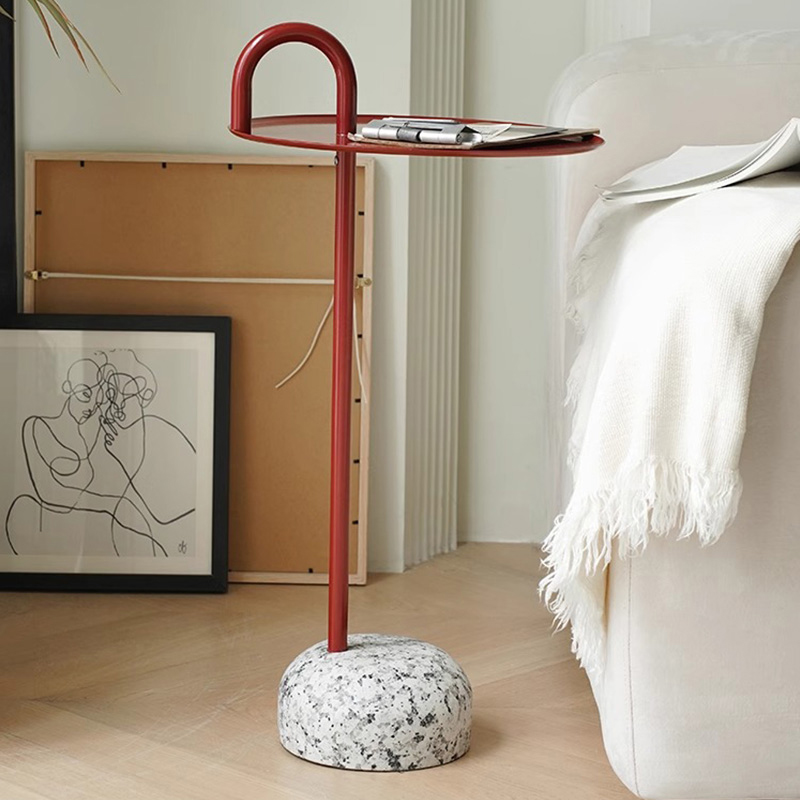 花崗岩ベースラウンドサイドテーブル