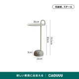 花崗岩ベースラウンドサイドテーブル - Thumbnail 8