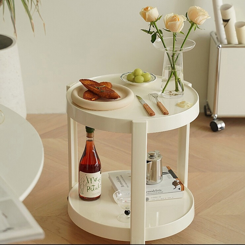 キャスター付2段サイドテーブル | 耐久性の高い環境配慮素材を採用