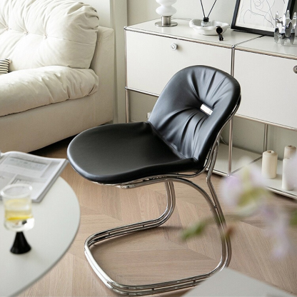 ステンレスコンフォートチェア | ステンレスフレームの美しい曲線と体