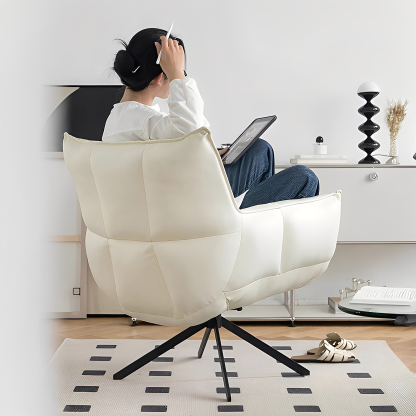 イタリアン回転式ソファチェア | くるりと向きを変えやすく、座り心地