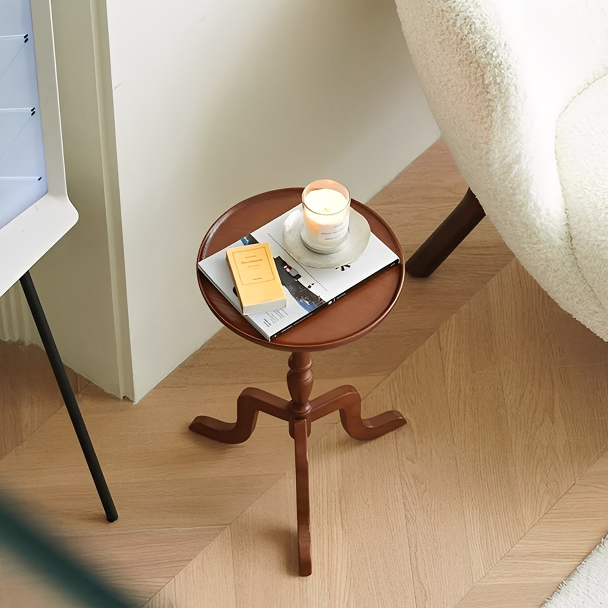 天然木デザインサイドテーブル