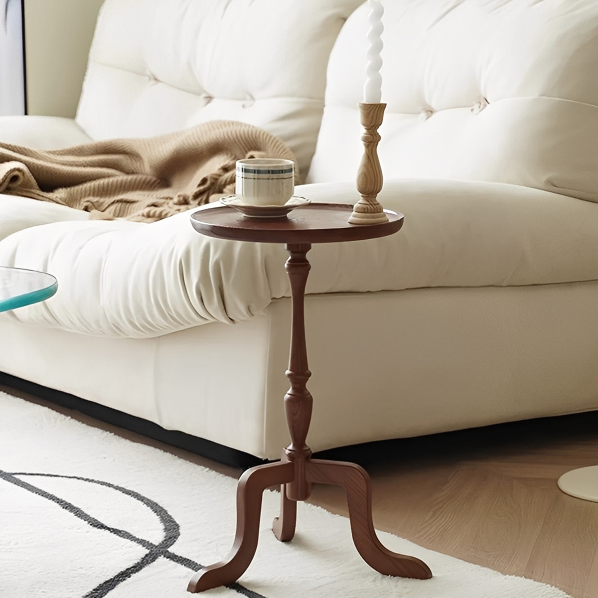 天然木デザインサイドテーブル