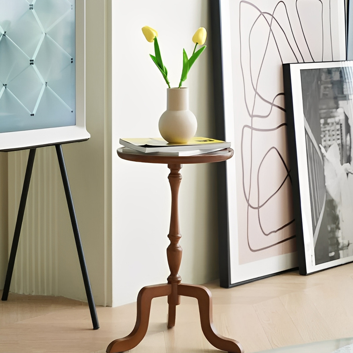 天然木デザインサイドテーブル