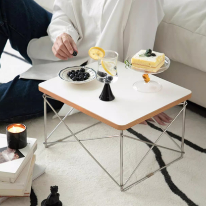 ステンレス製ホワイト多機能テーブル