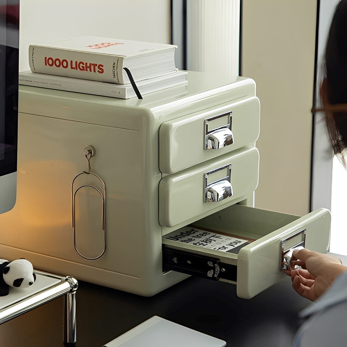 3段デスク収納ボックス