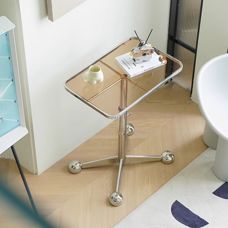 ステンレス スクエア サイドテーブル スツール モダン シンプル アート