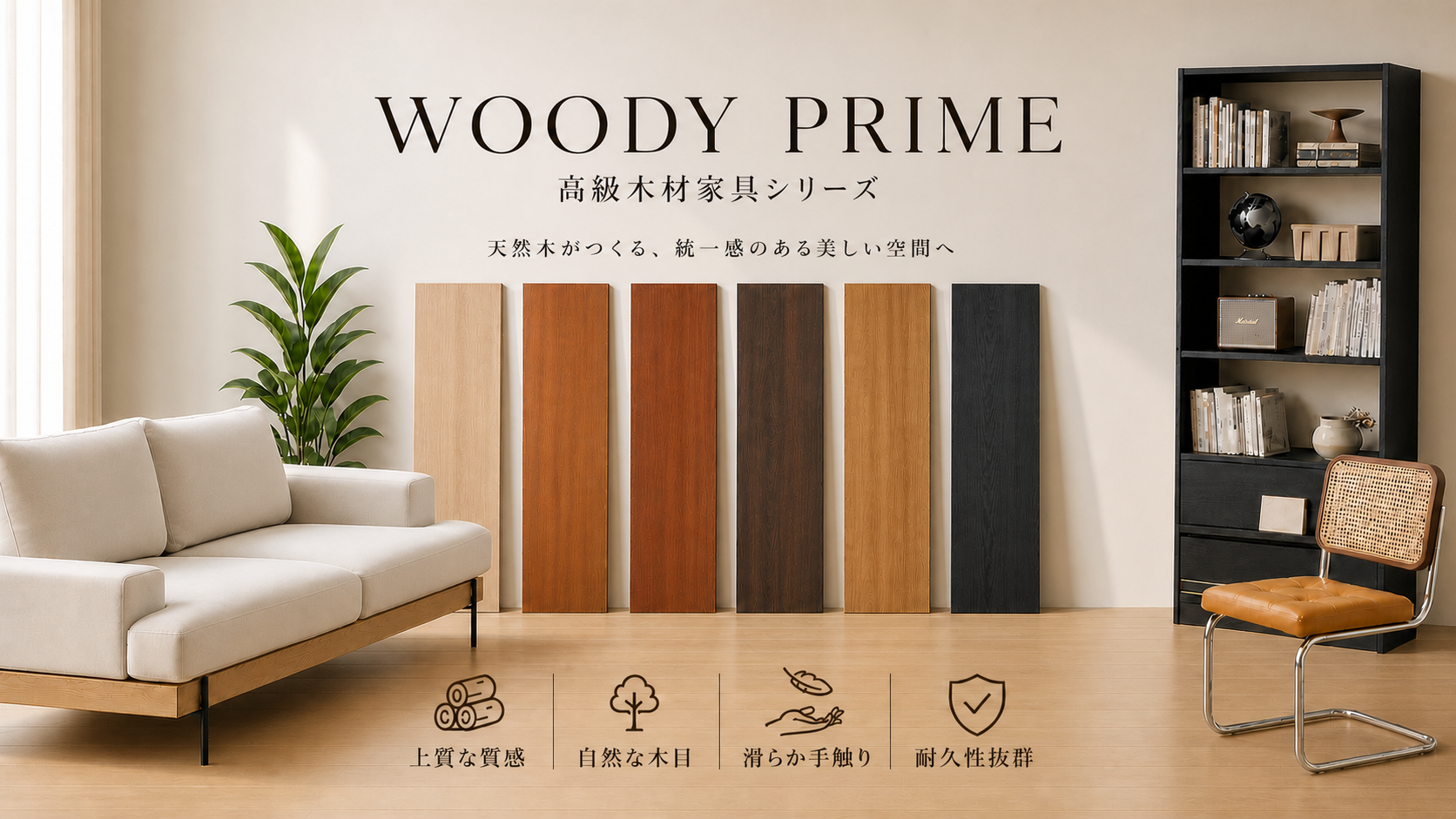 高級木材家具、高品質・おしゃれな収納家具・ソファ・テーブル・ベッドなど素材別で選べます