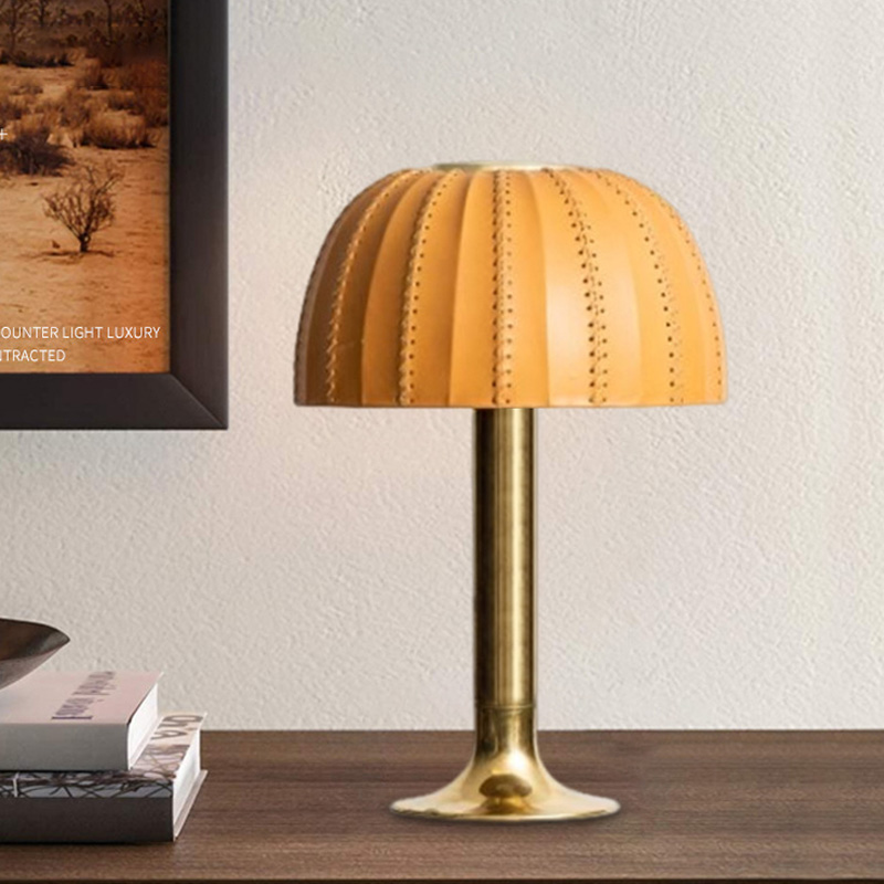 ポストモダンアトリエレザーランプ