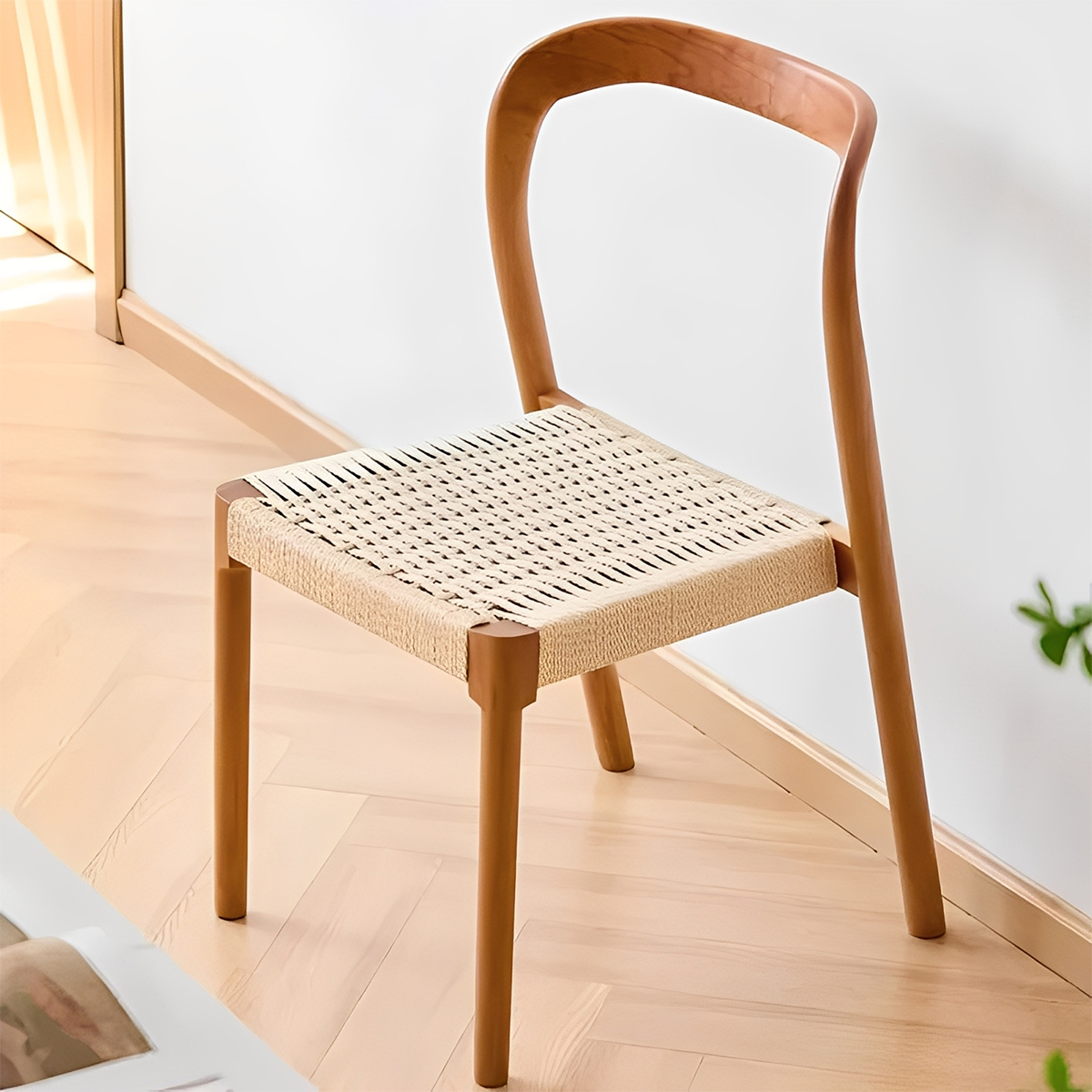 Woody Prime Cherry スタッキングペーパーコードチェア